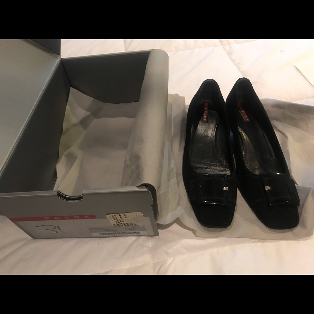 Prada Black suede shoes